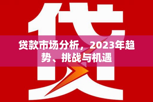 华宁贷款市场分析，2023年趋势、挑战与机遇