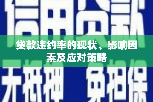 华宁贷款违约率的现状、影响因素及应对策略