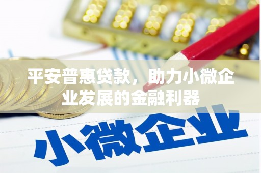 华宁平安普惠贷款，助力小微企业发展的金融利器