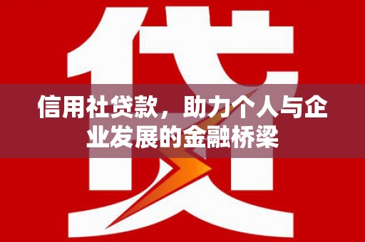 华宁信用社贷款，助力个人与企业发展的金融桥梁