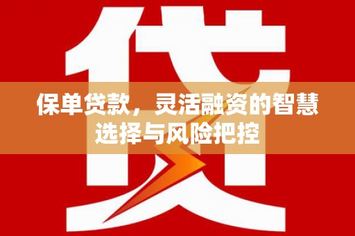 华宁保单贷款，灵活融资的智慧选择与风险把控
