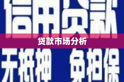 华宁贷款市场分析
