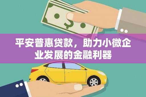 华宁平安普惠贷款，助力小微企业发展的金融利器