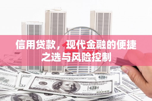 华宁信用贷款，现代金融的便捷之选与风险控制