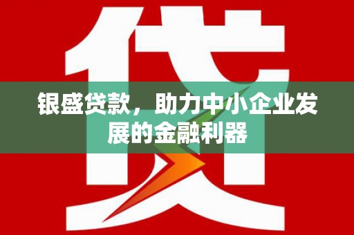 华宁银盛贷款，助力中小企业发展的金融利器