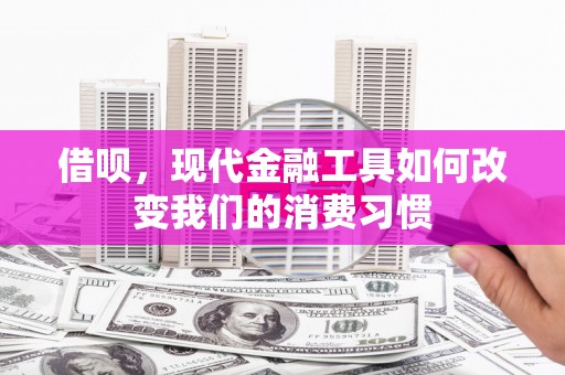 华宁借呗，现代金融工具如何改变我们的消费习惯