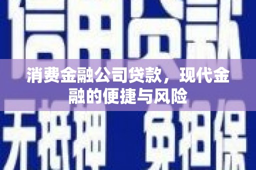 华宁消费金融公司贷款，现代金融的便捷与风险