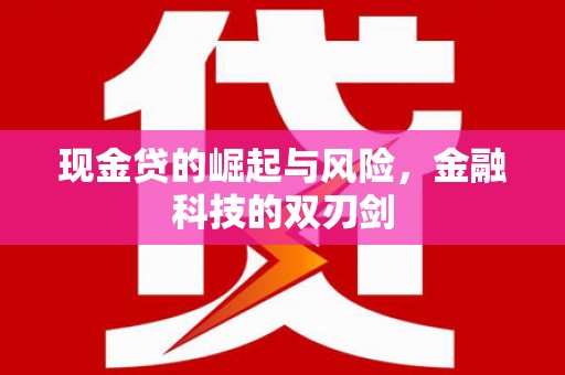 华宁现金贷的崛起与风险，金融科技的双刃剑