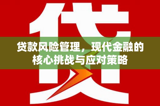 华宁贷款风险管理，现代金融的核心挑战与应对策略