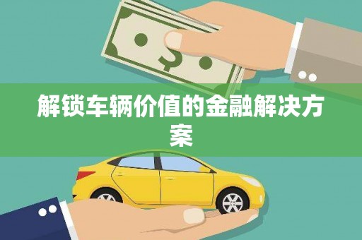 华宁解锁车辆价值的金融解决方案