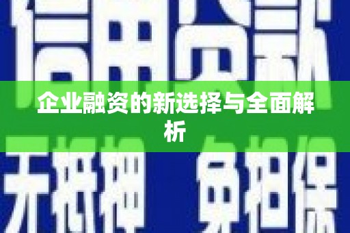 华宁企业融资的新选择与全面解析